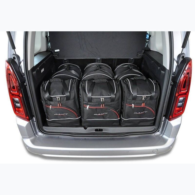 Set di borse portabagagli KJUST 2018 Opel Combo+ 6 pezzi nero. 11