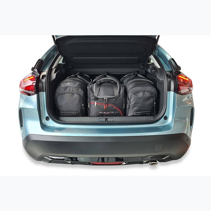 KJUST Set di borse per bagagliaio Citroen C4 Suv 2020+ 4 pezzi nero 17