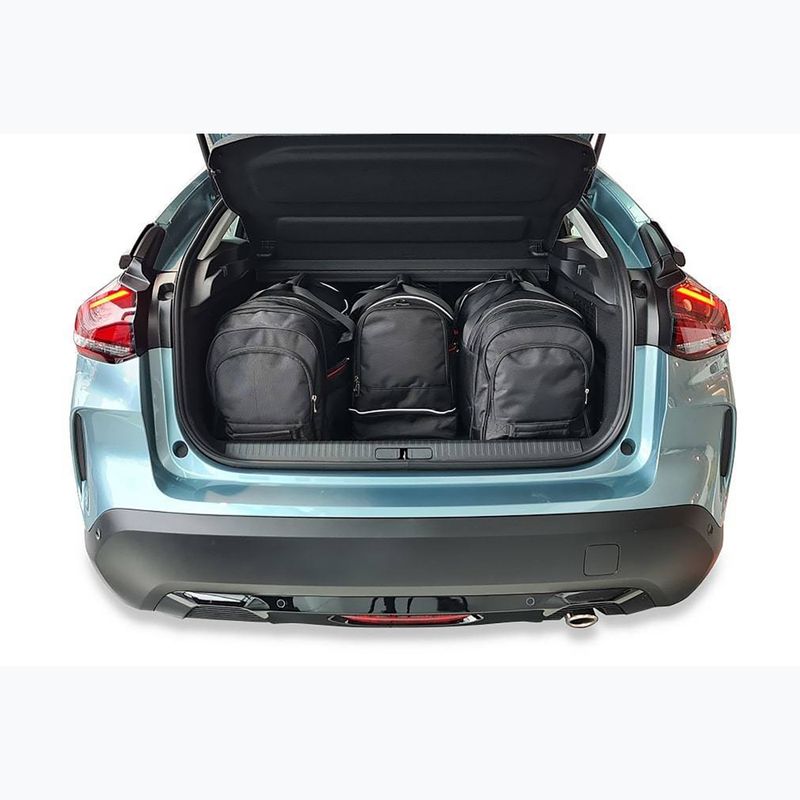 KJUST Set di borse per bagagliaio Citroen C4 Suv 2020+ 4 pezzi nero 18