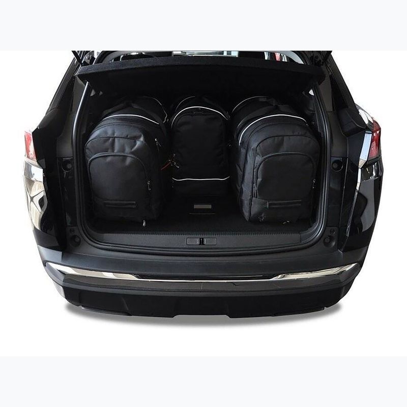 Set di borse KJUST per Peugeot 3008 Hybrid Phev 2019+ 4 pezzi nero. 14
