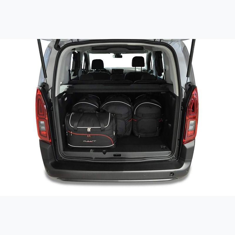 Set di borse portabagagli KJUST Citroen Berlingo M 2018+ 5 pezzi nero 13
