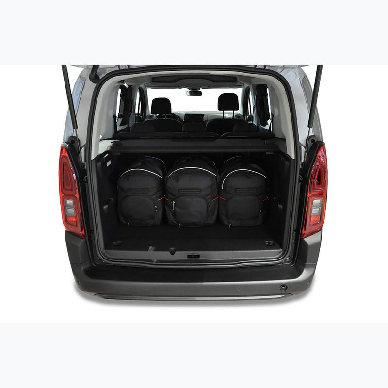 Set di borse portabagagli KJUST Citroen Berlingo M 2018+ 5 pezzi nero 14