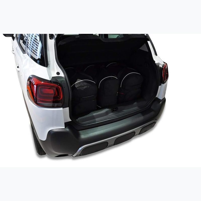 KJUST Set di borse per bagagliaio Citroen C3 Aircross 2017+ 3 pezzi nero 13