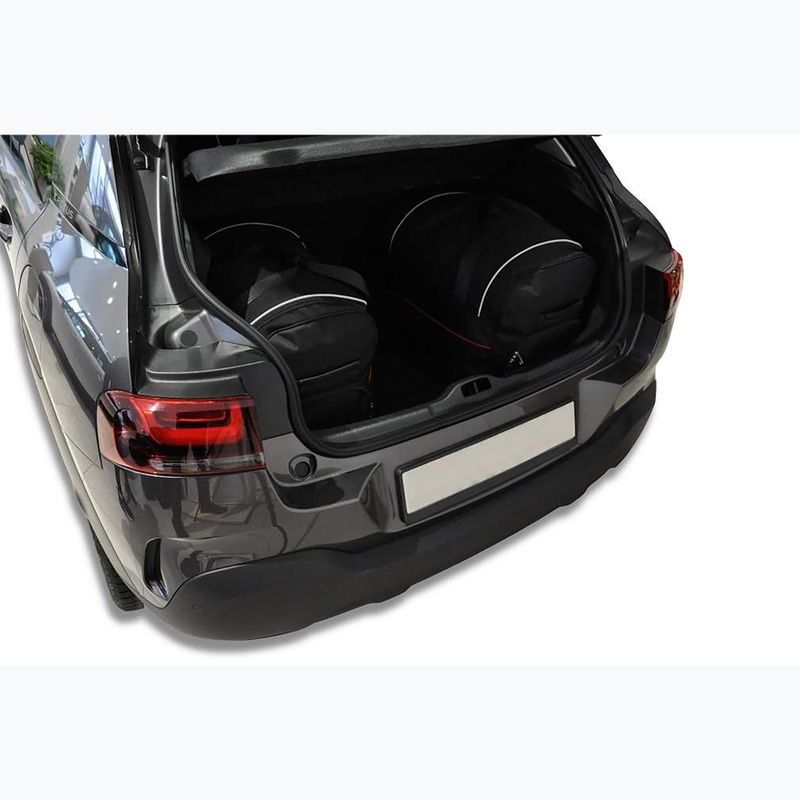 KJUST set borsa bagagliaio Citroen C4 Cactus 2017-2021 3 pezzi nero 15
