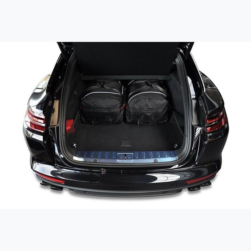KJUST Porsche Panamera St 2017+ set di borse portabagagli 4 pezzi nero. 14