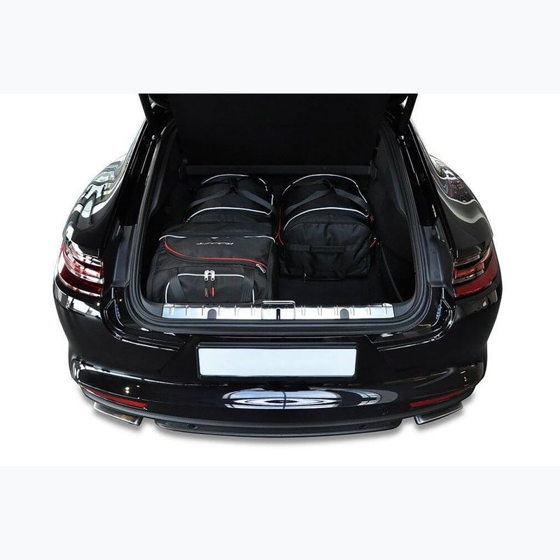 KJUST Porsche Panamera 2016+ 4 set di borse per il bagaglio nero 13