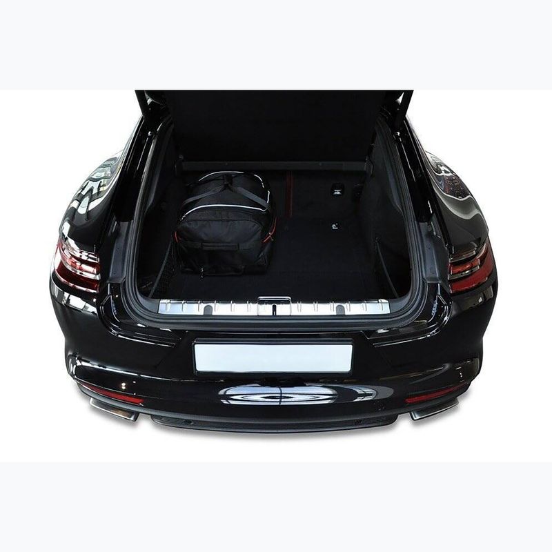 KJUST Porsche Panamera E-Hybrid 2016+ set di borse portabagagli 4 pezzi nero. 14