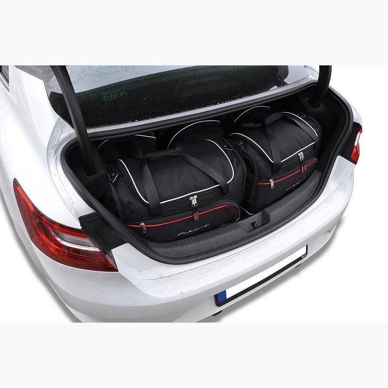 Set di borse portabagagli KJUST Renault Megane Grandcoupe 2016+ 5 pezzi nero. 11