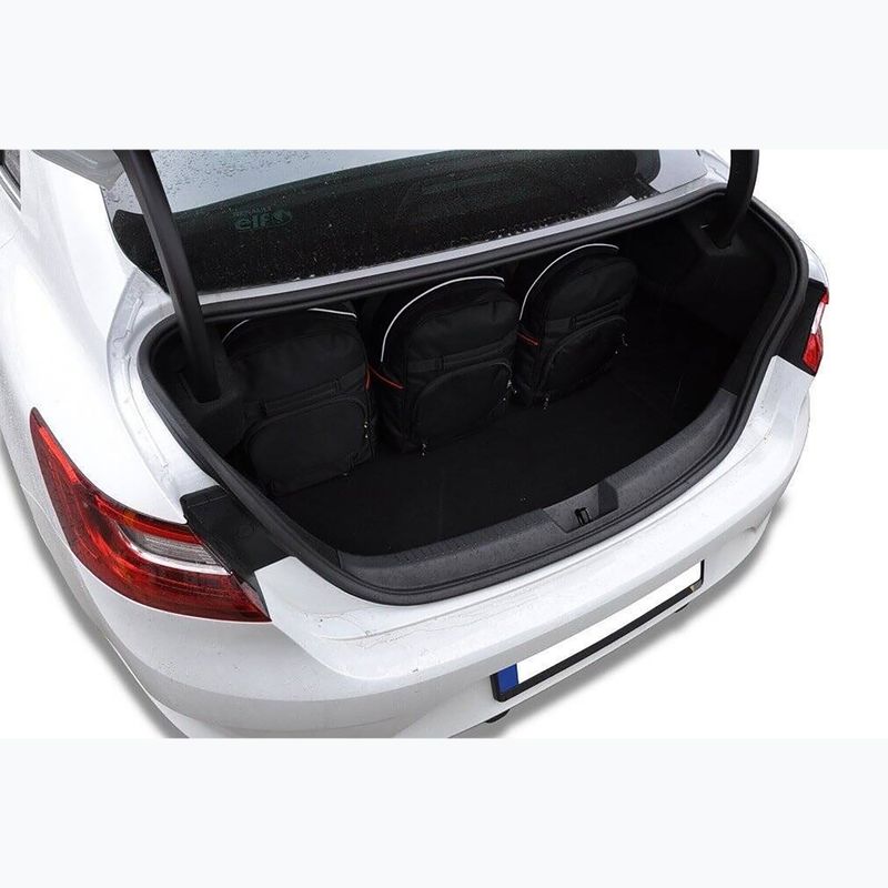 Set di borse portabagagli KJUST Renault Megane Grandcoupe 2016+ 5 pezzi nero. 12