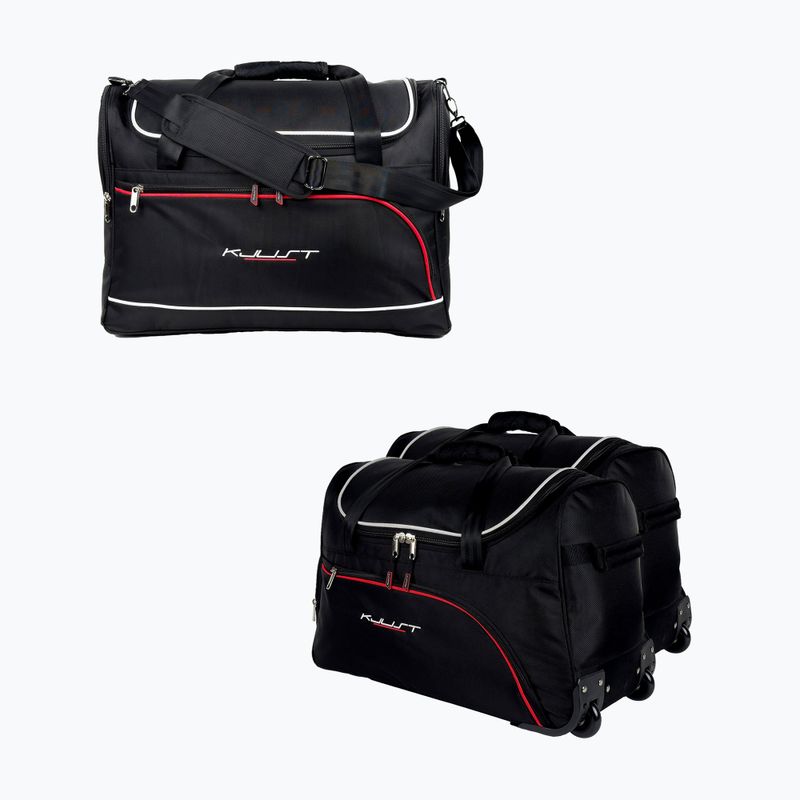 KJUST Renault Clio Hatchback Set di borse da bagagliaio 2019+ 3 pezzi nero.