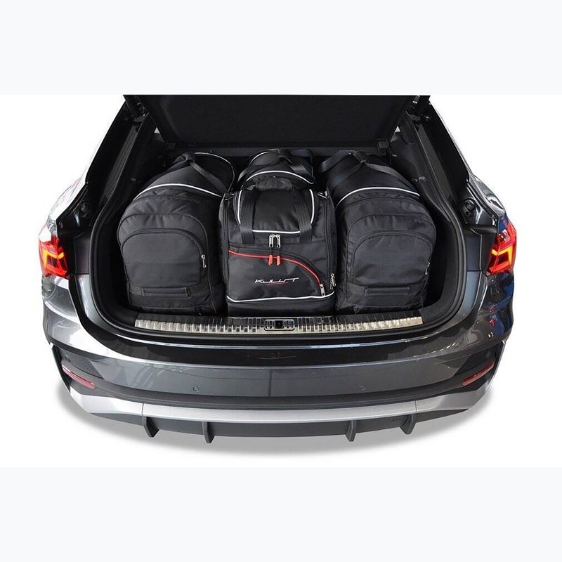 KJUST Audi Q3 Sportback set di borse per il bagagliaio 2019+ 4 pezzi nero 16
