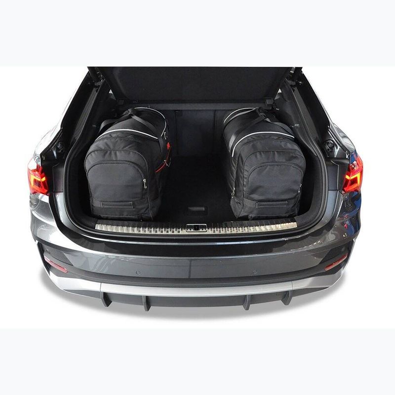 KJUST Audi Q3 Sportback set di borse per il bagagliaio 2019+ 4 pezzi nero 18