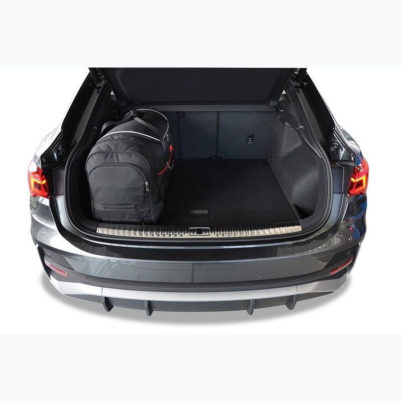 KJUST Audi Q3 Sportback set di borse per il bagagliaio 2019+ 4 pezzi nero 19