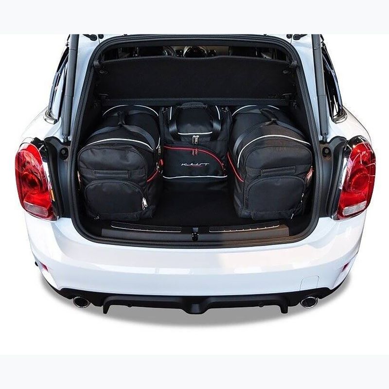 KJUST Mini Countryman Plug-In Hybrid 2017-2023 set di borse portabagagli 4 pezzi nero. 13