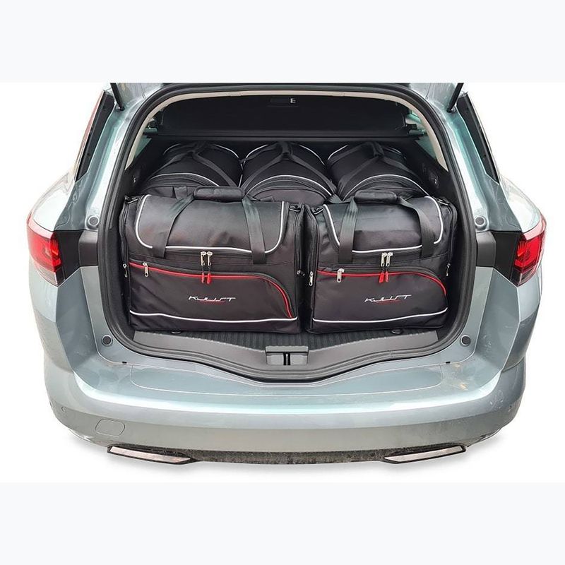 KJUST Renault Megane Grandtour Plug-In Hybrid 2020+ set di borse da bagagliaio 5 pezzi nero. 11
