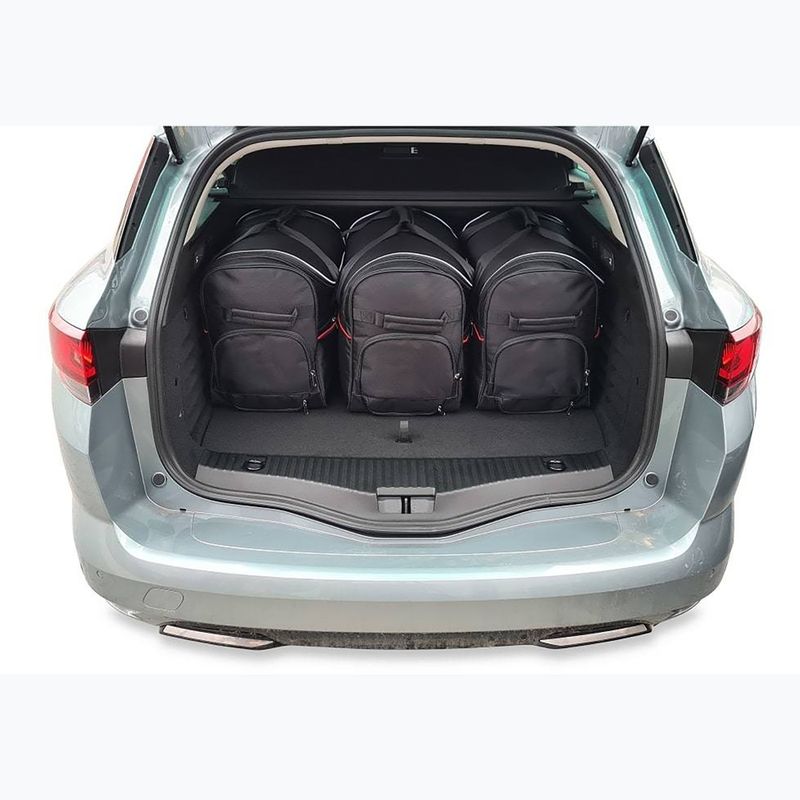 KJUST Renault Megane Grandtour Plug-In Hybrid 2020+ set di borse da bagagliaio 5 pezzi nero. 13