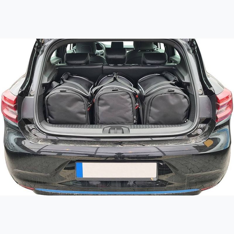 KJUST Renault Clio Hybrid 2020+ set di borse per il bagaglio 3 pezzi nero. 8