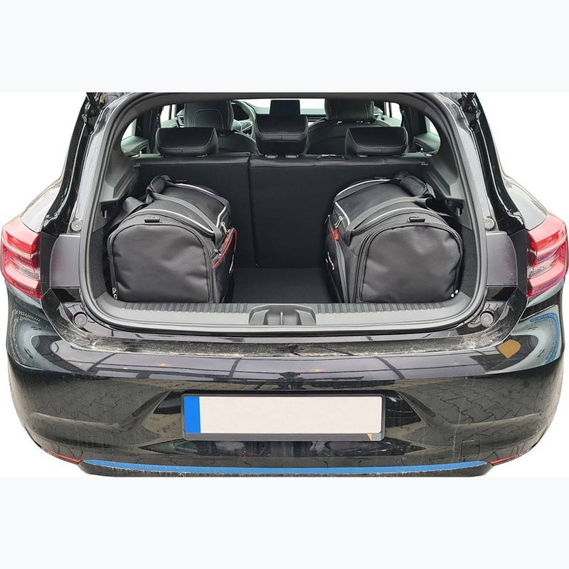 KJUST Renault Clio Hybrid 2020+ set di borse per il bagaglio 3 pezzi nero. 9