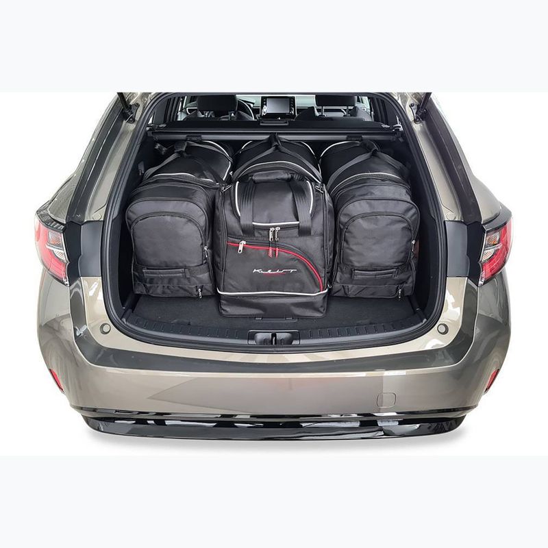 KJUST Toyota Corolla Touring Sports 2019+ set di 4 borse per bagagli nero. 15