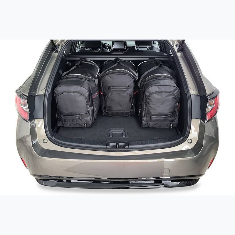 KJUST Toyota Corolla Touring Sports 2019+ set di 4 borse per bagagli nero. 16