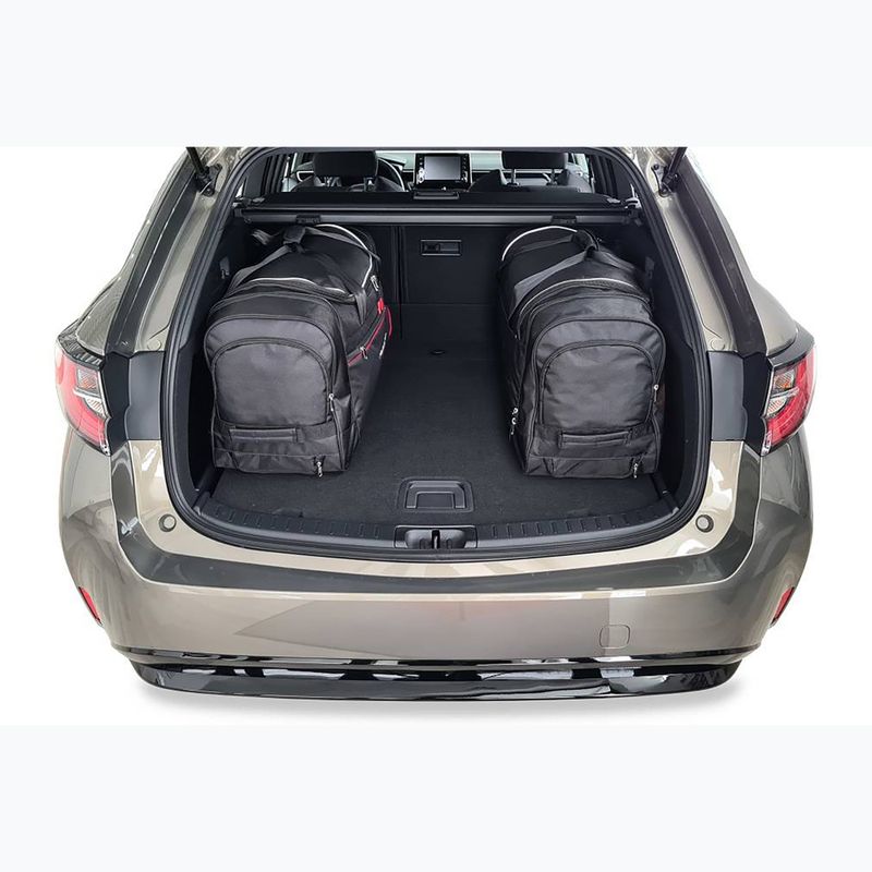 KJUST Toyota Corolla Touring Sports 2019+ set di 4 borse per bagagli nero. 17