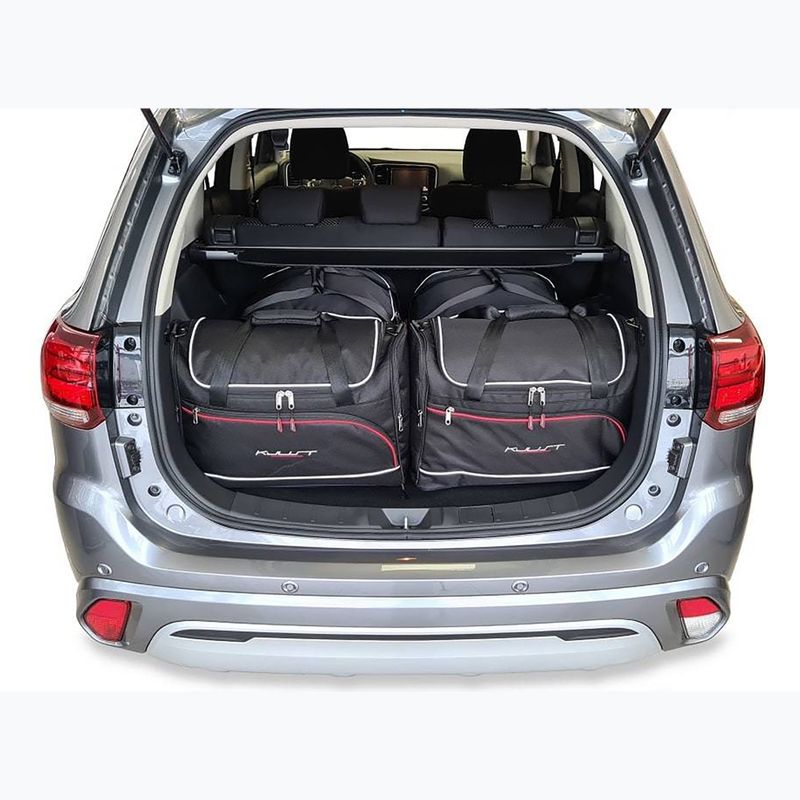 KJUST Mitsubishi Outlander Phev 2014-2022 set di borse portabagagli 4 pezzi nero. 11