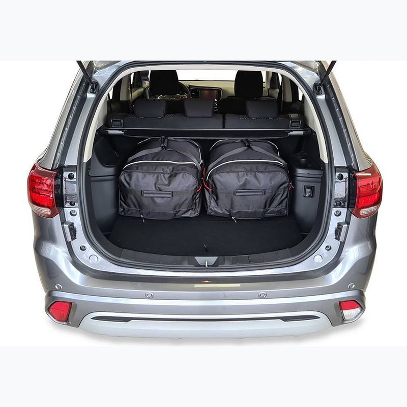 KJUST Mitsubishi Outlander Phev 2014-2022 set di borse portabagagli 4 pezzi nero. 13