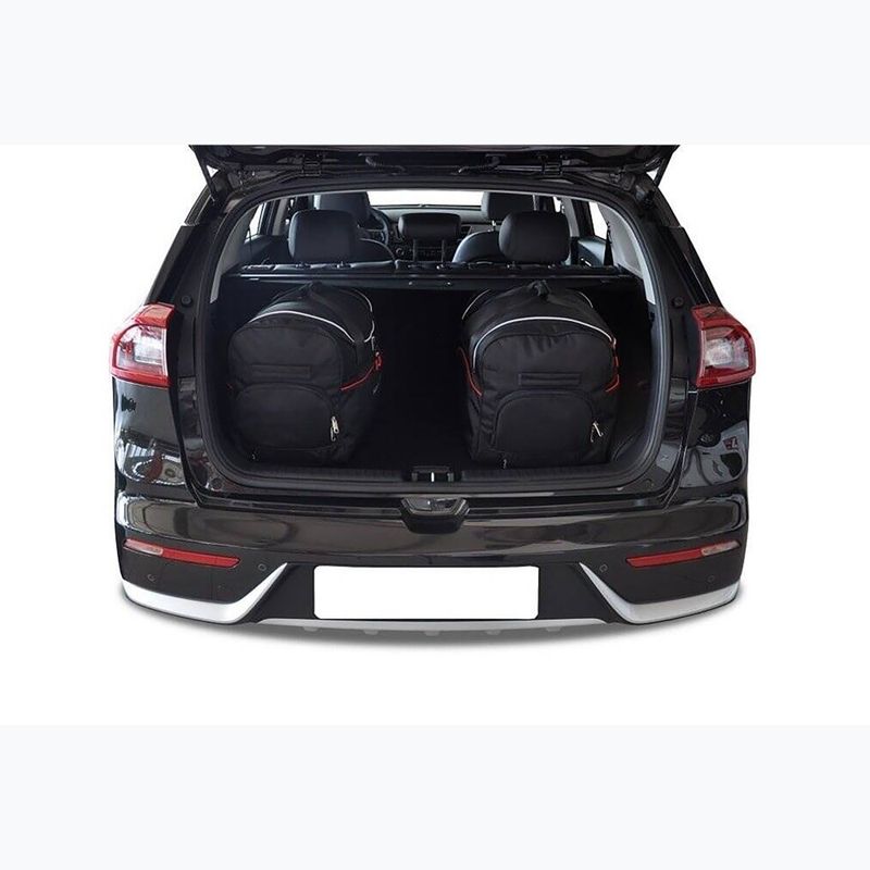 KJUST Kia E-Niro 2020+ set di borse per il bagaglio 3 pezzi nero 11