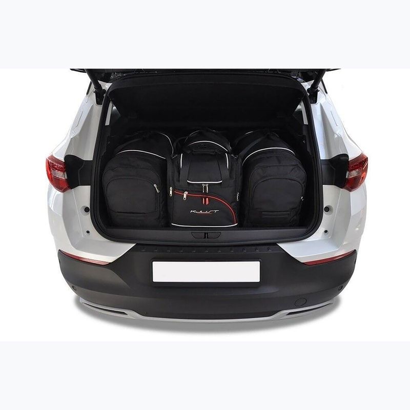 KJUST Set di borse portabagagli Opel Grandland X Phev 2019+ 4 pezzi nero. 12