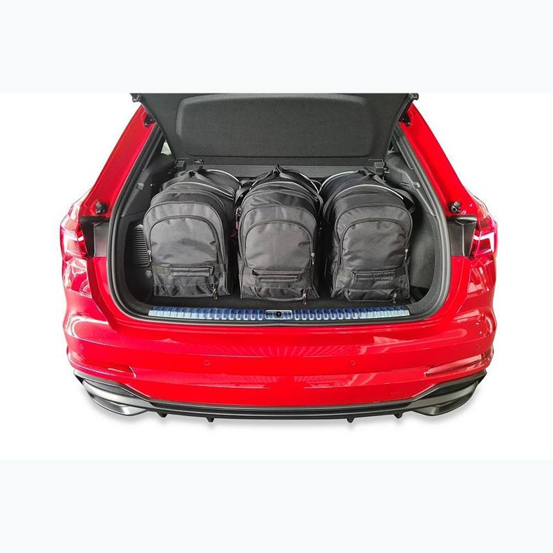 KJUST Audi Q3 Plug-In Hybrid 2020+ set di borse da bagagliaio 3 pezzi nero 12