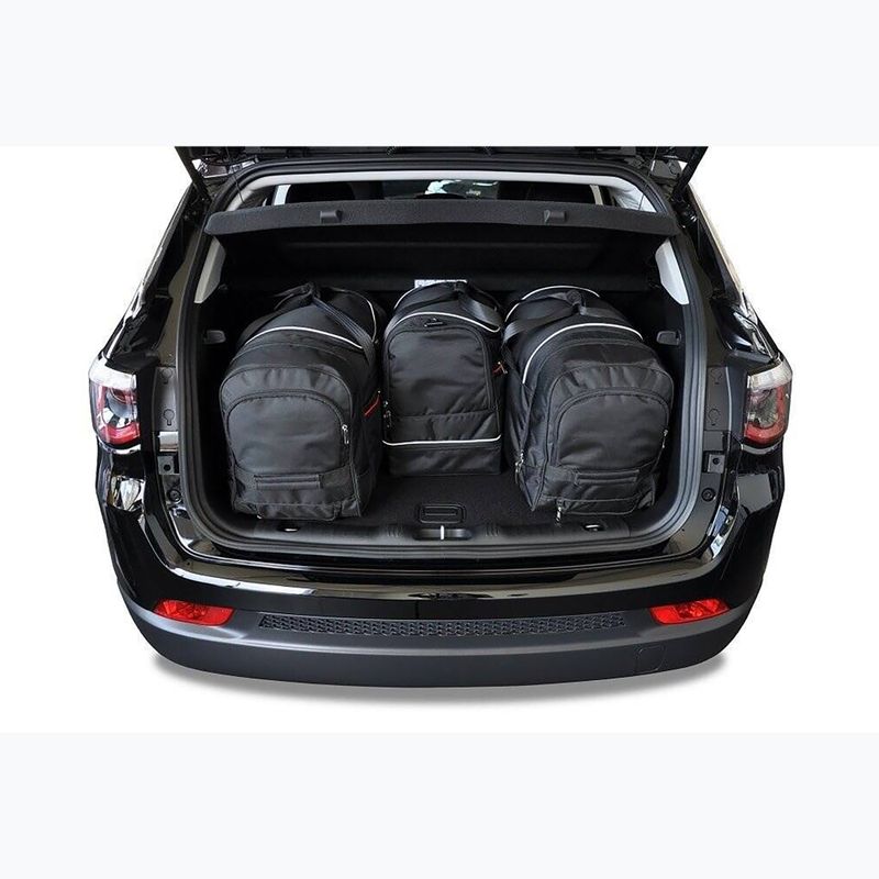 KJUST Jeep Compass Phev 2020+ set di borse portabagagli 4 pezzi nero 18
