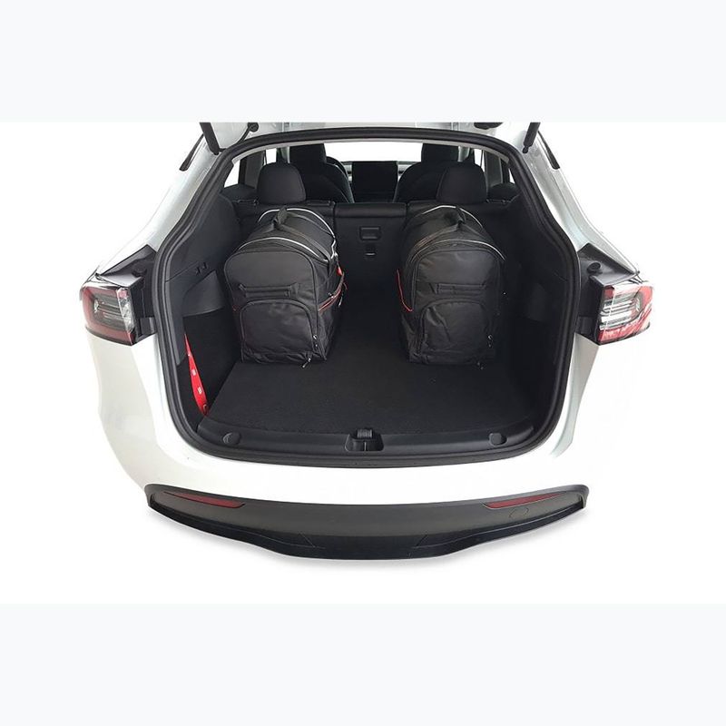 KJUST Tesla Model Y 2020+ set di borse da bagagliaio 5 pezzi nero. 19