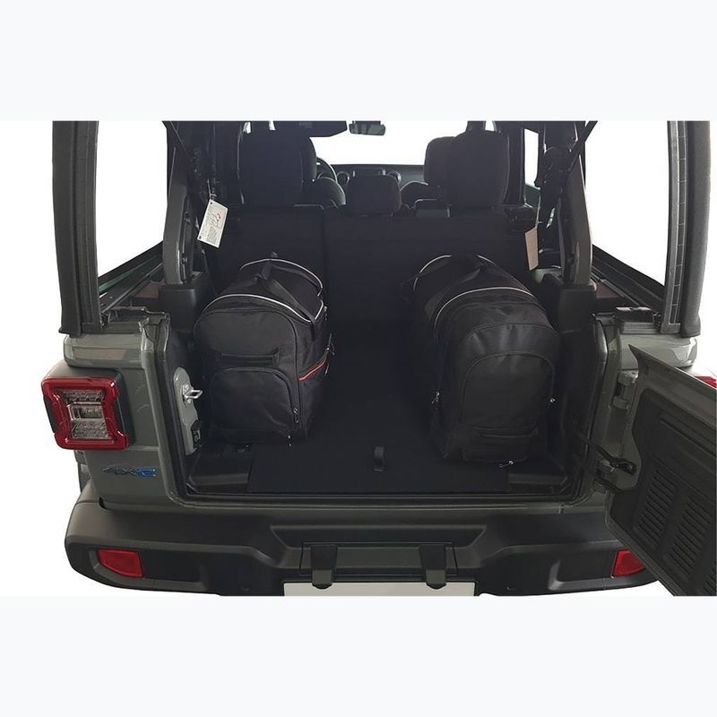 Set di borse portabagagli KJUST Jeep Wrangler Phev 2021+ 4 pezzi nero 18