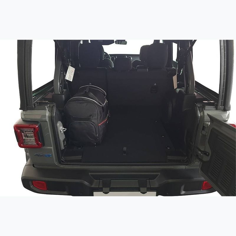 Set di borse portabagagli KJUST Jeep Wrangler Phev 2021+ 4 pezzi nero 19