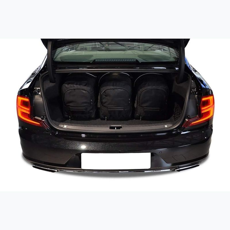 KJUST Volvo S90 PHEV set di borse portabagagli 2019+ 5 pezzi nero. 18