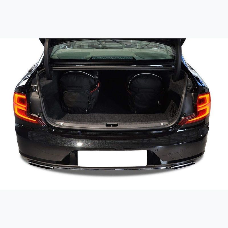 KJUST Volvo S90 HEV set di borse per bagagliaio 2016+ 5 pezzi nero. 18