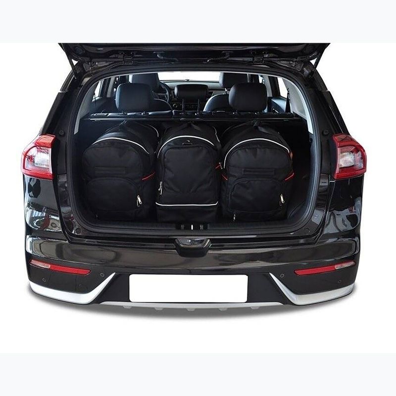 KJUST Kia Niro Phev set di borse per il bagaglio 2017-2022 3 pezzi nero. 10