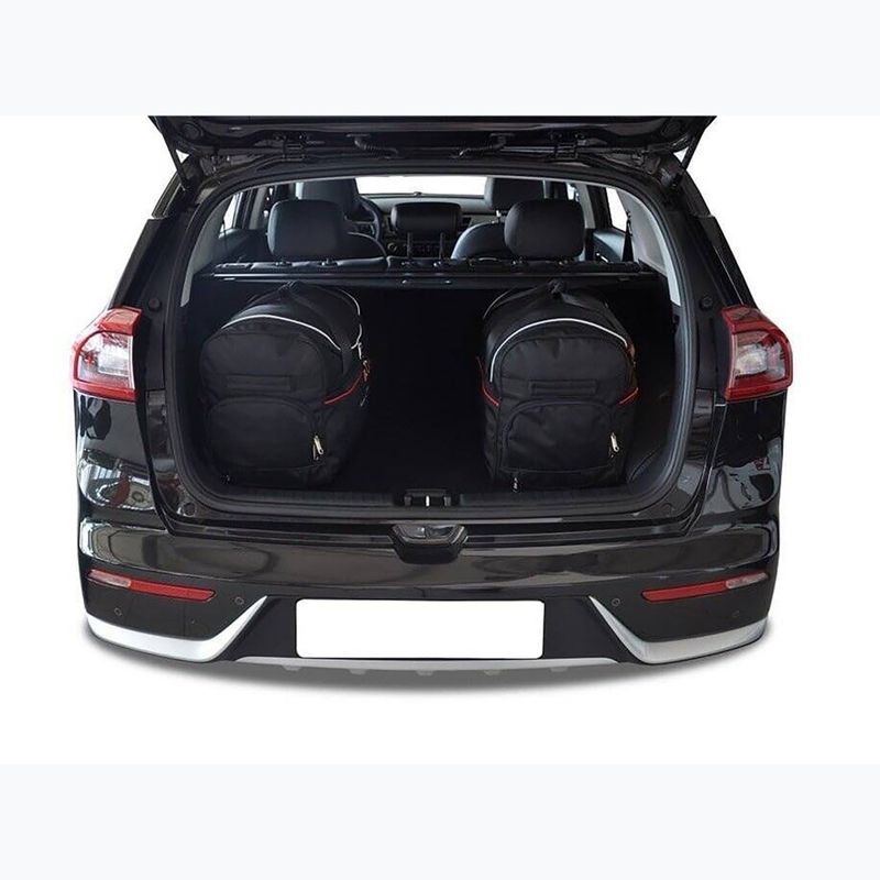 KJUST Kia Niro Phev set di borse per il bagaglio 2017-2022 3 pezzi nero. 11