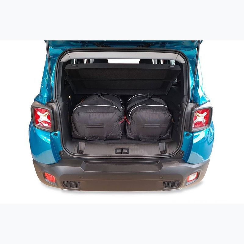KJUST Jeep Renegade Phev 2020+ set di borse da bagagliaio 2 pezzi nero 8