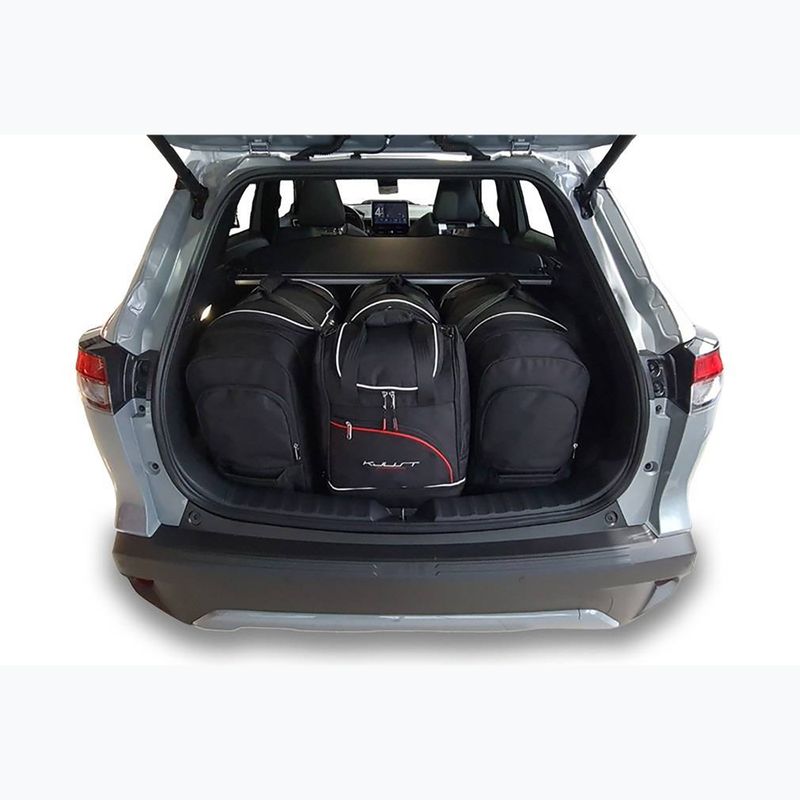 KJUST Toyota Corolla Cross HEV set di borse per bagagliaio 2022+ 4 pezzi nero 15
