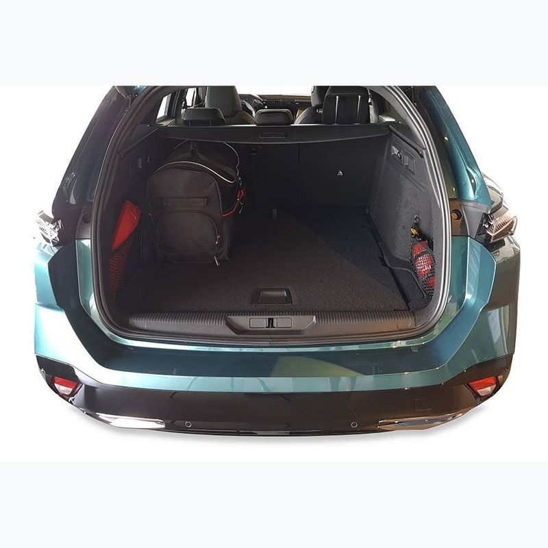 Set di borse portabagagli KJUST Peugeot 308 SW PHEV 2021+ 5 pezzi nero. 17