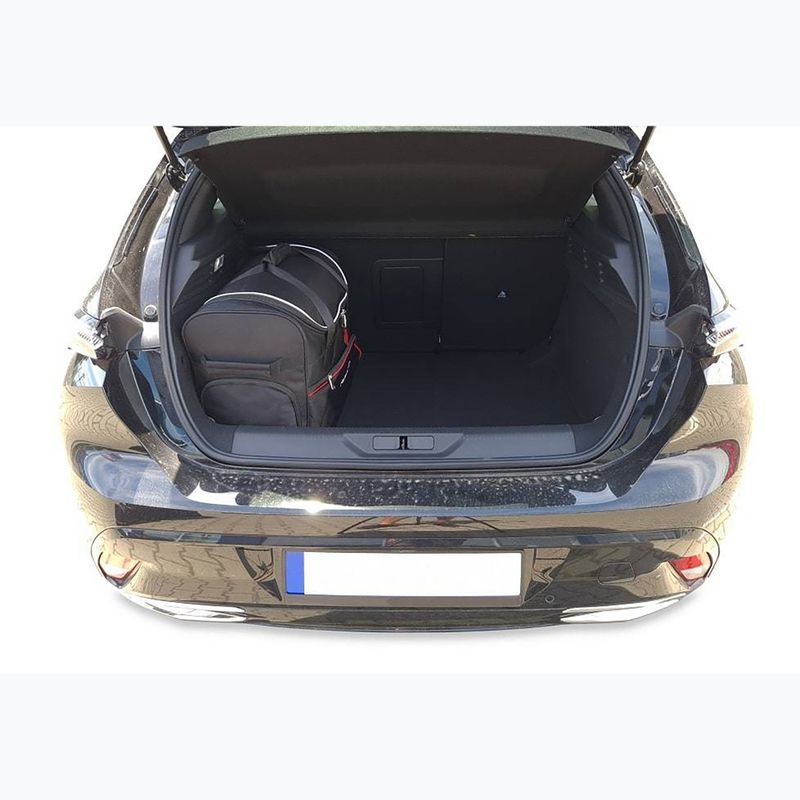 Set di borse per bagaglio KJUST Peugeot 308 Hatchback 2021+ 4 pezzi nero. 17
