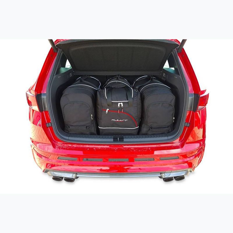 KJUST Cupra Ateca 2018+ set di borse sportive 4 pezzi nero. 16