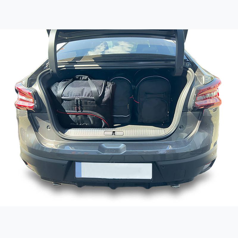 Set di borse portabagagli KJUST Citroen E-C4 X 2023+ 5 pezzi nero 15