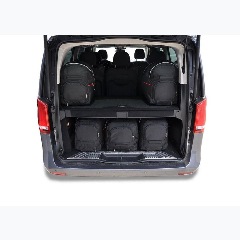 KJUST Mercedes-Benz EQV Extra Long set di borse per il bagaglio 2020+ 7 pezzi nero 10