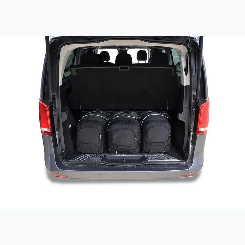 KJUST Mercedes-Benz EQV Extra Long set di borse per il bagaglio 2020+ 7 pezzi nero 11