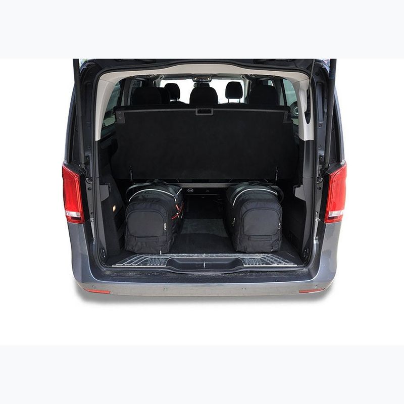 KJUST Mercedes-Benz EQV Extra Long set di borse per il bagaglio 2020+ 7 pezzi nero 12