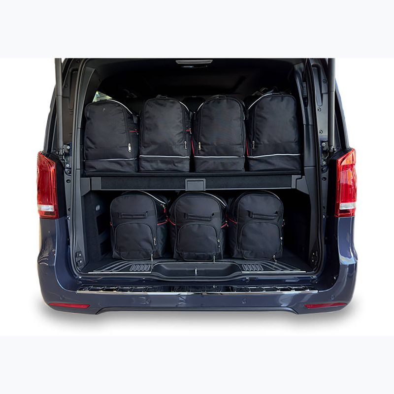 KJUST Mercedes-Benz EQV Long 2020+ set di borse per il bagaglio 7 pezzi nero 11