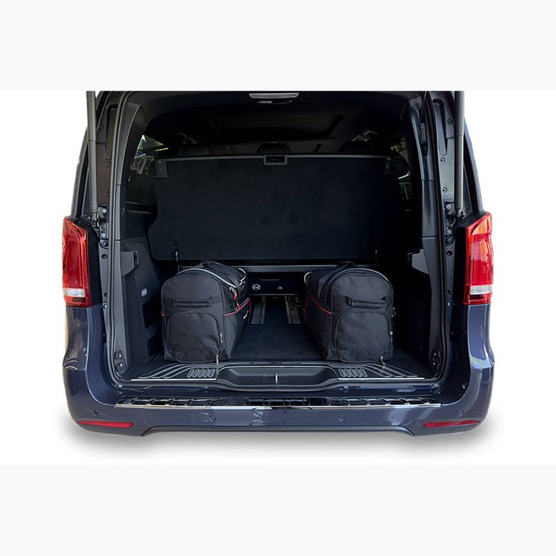 KJUST Mercedes-Benz EQV Long 2020+ set di borse per il bagaglio 7 pezzi nero 15