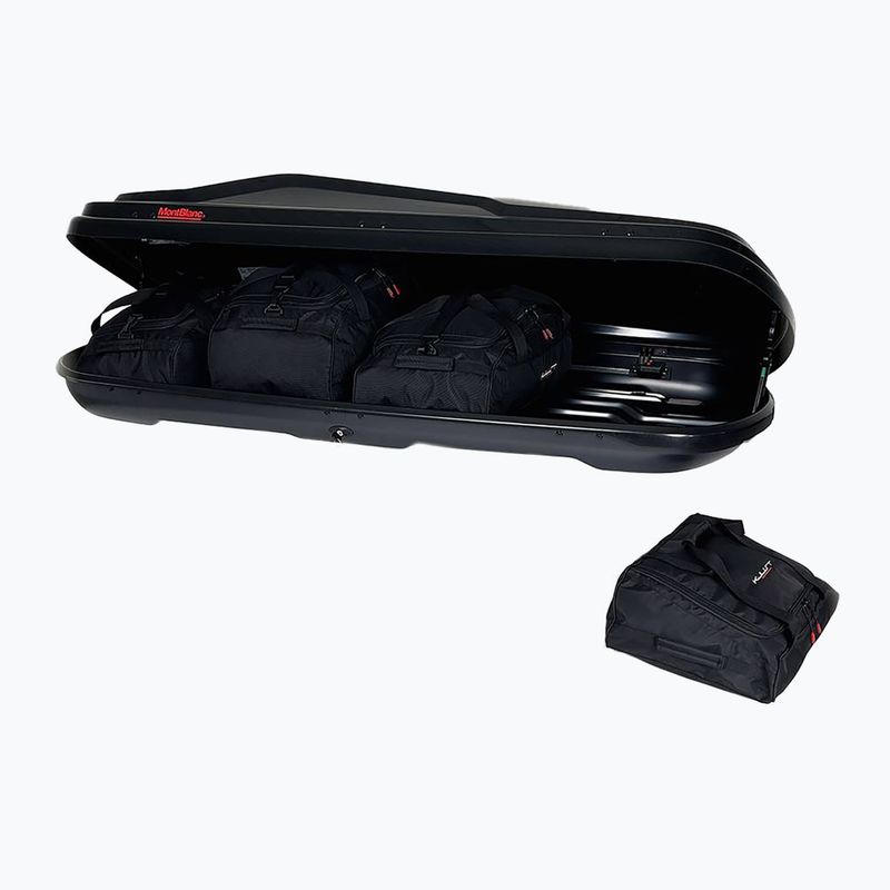 KJUST Montblanc Altitude 350 Set di borse da tetto 4 pezzi nero 2